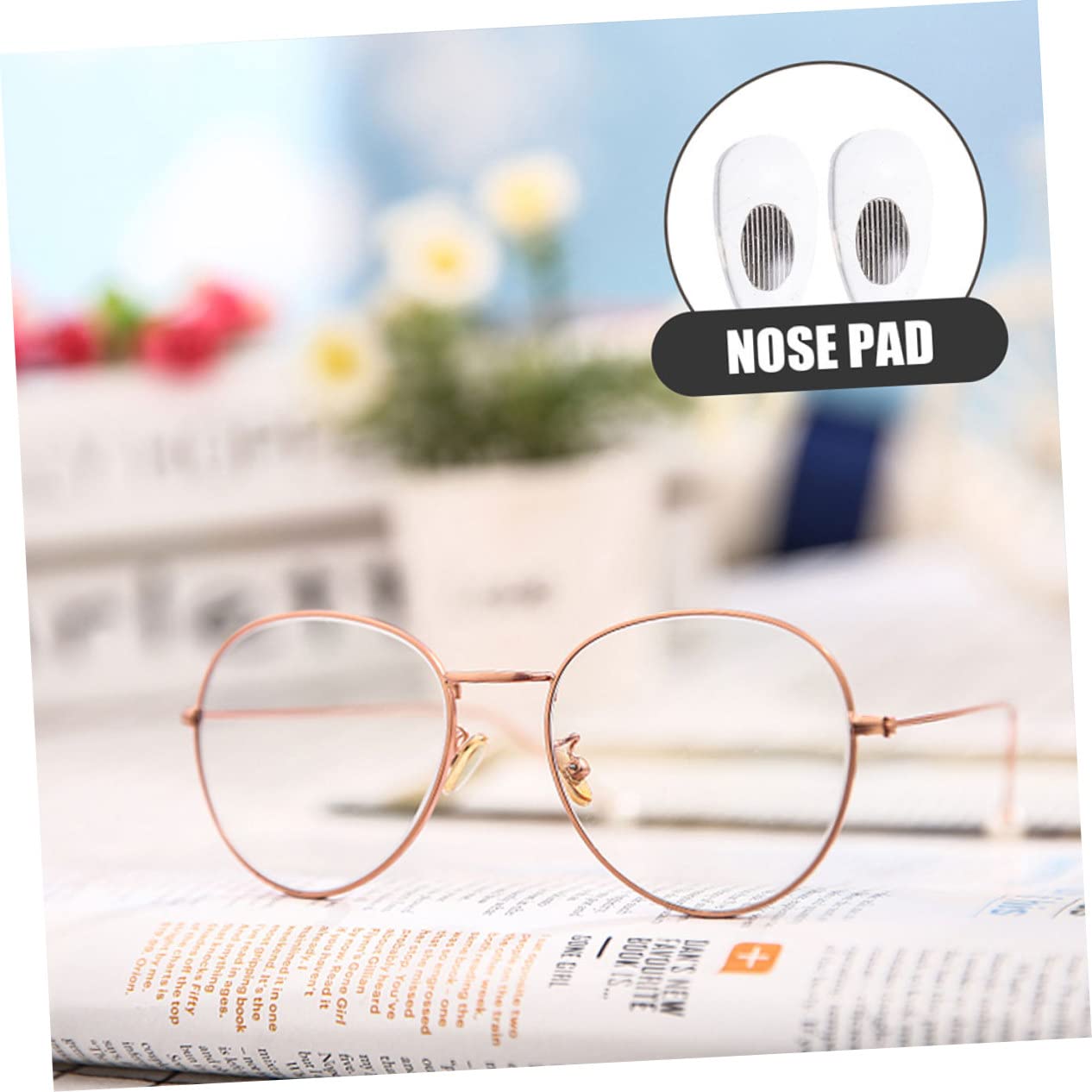 Healeved 75pares Almohadillas De Silicona Para Gafas De Soporte Para Nariz Almohadillas Antideslizantes y Cómodas Para Gafas Para Uso Diario y Actividades Deportivas