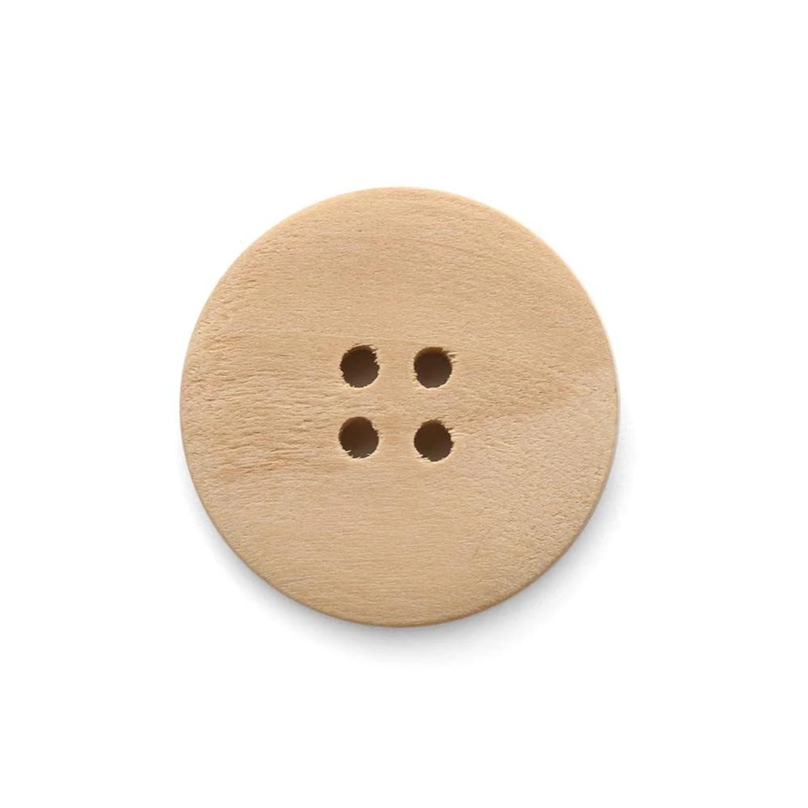 Bottoni in legno rotondi da 500 pezzi in legno naturale for lavori di cucito(15mm)