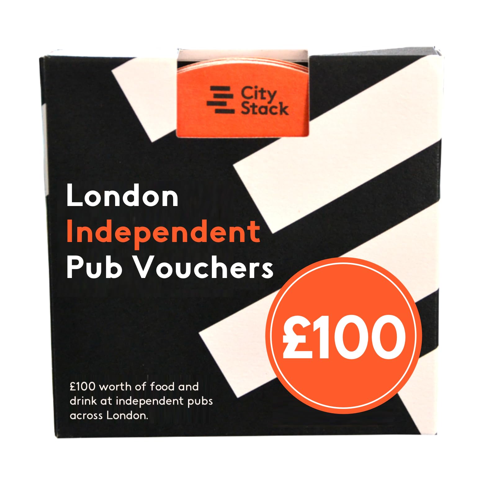 London Pub Gift – £100 pub voucher pack for fun pub crawl games | Great gift for him, her, or friends | Perfect for pub games & pub crawls