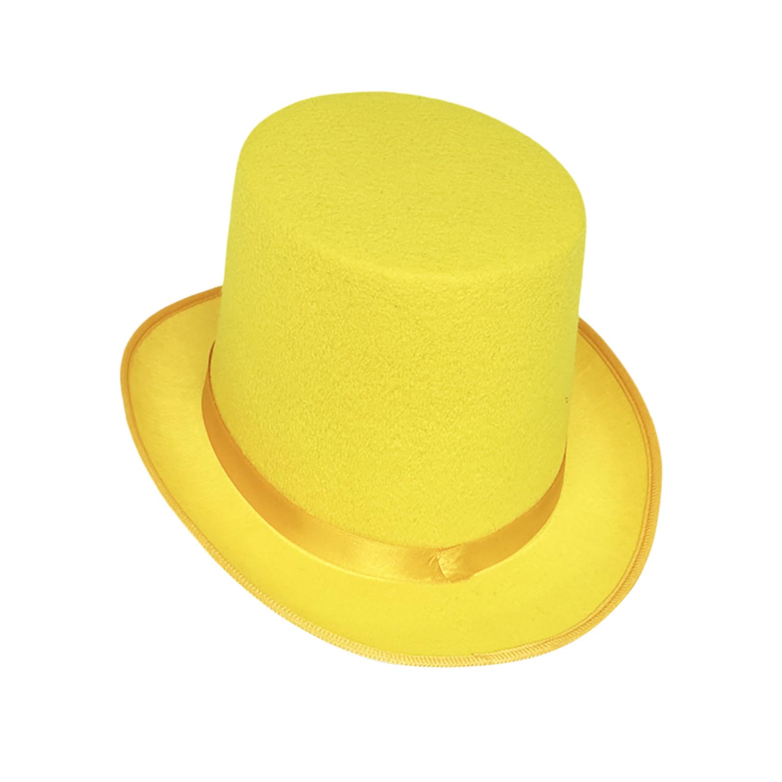 2026 Bucket Hat Suitable for Party Performances Prop Hats Stage Top Casual Style Cosplay for Spring Outdoor (Yellow, L)