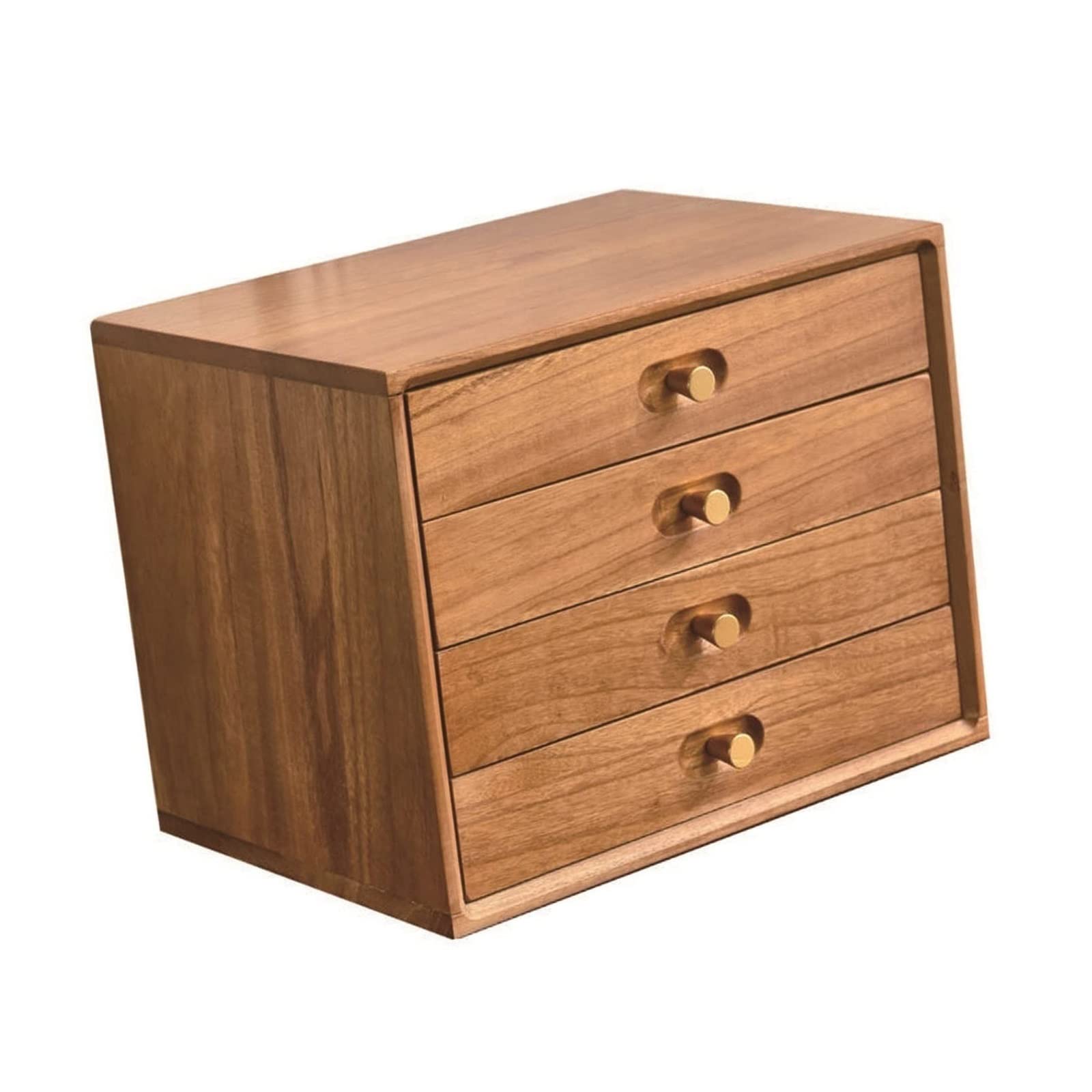 Boîte de rangement pour organisateur de bureau - Classeur de bureau, organisateur de bureau en bois, boîte de rangement de bureau à tiroirs, armoire d'organisation au design vintage, pour le bureau à