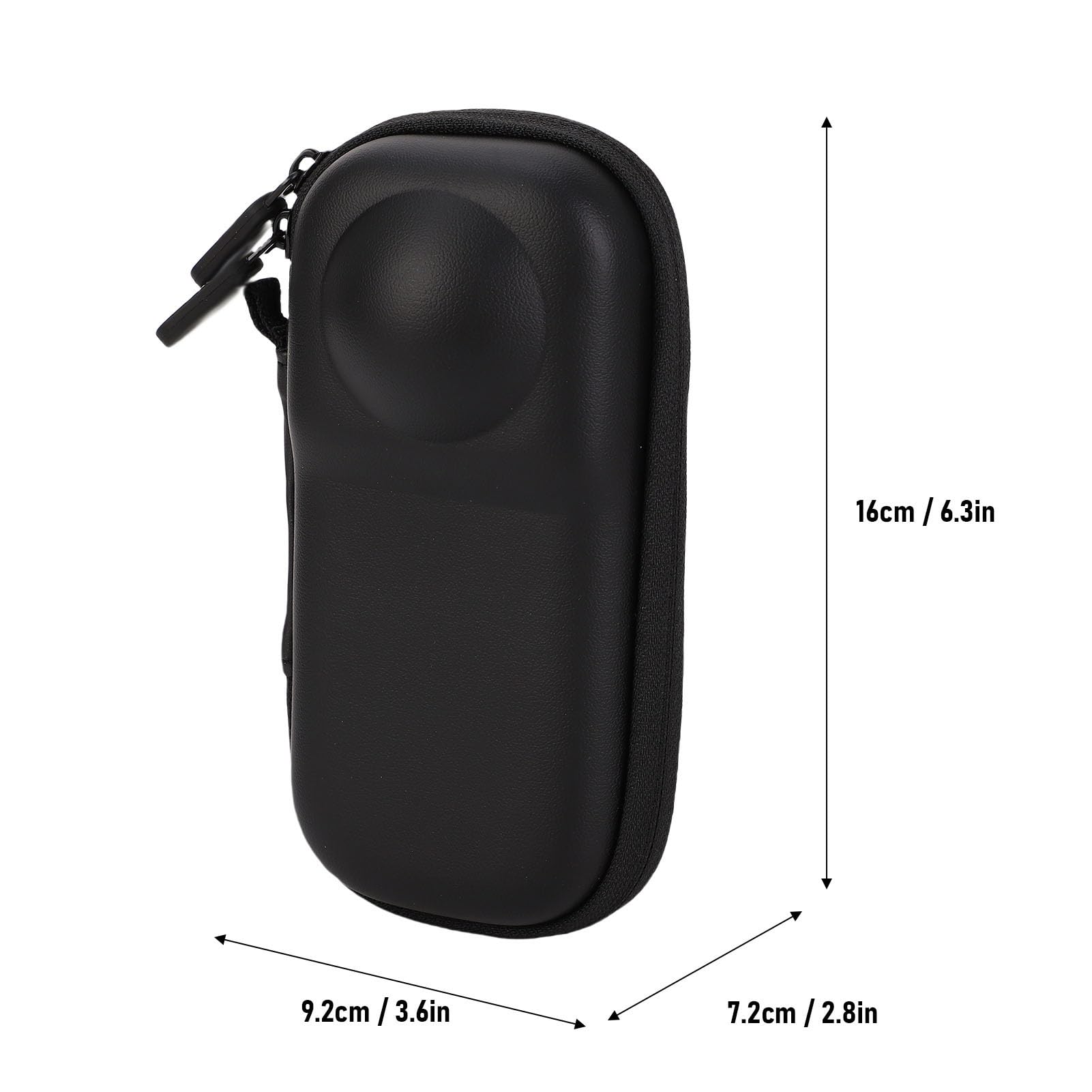 Ejoyous Custodia Rigida Custodia per Fotocamera in PU con Fodera in Velluto Protezione Dagli Urti 9,2 X 7,2 X 16 Cm da Viaggio Resistente all'acqua per X5 Uso Esterno (BLACK)