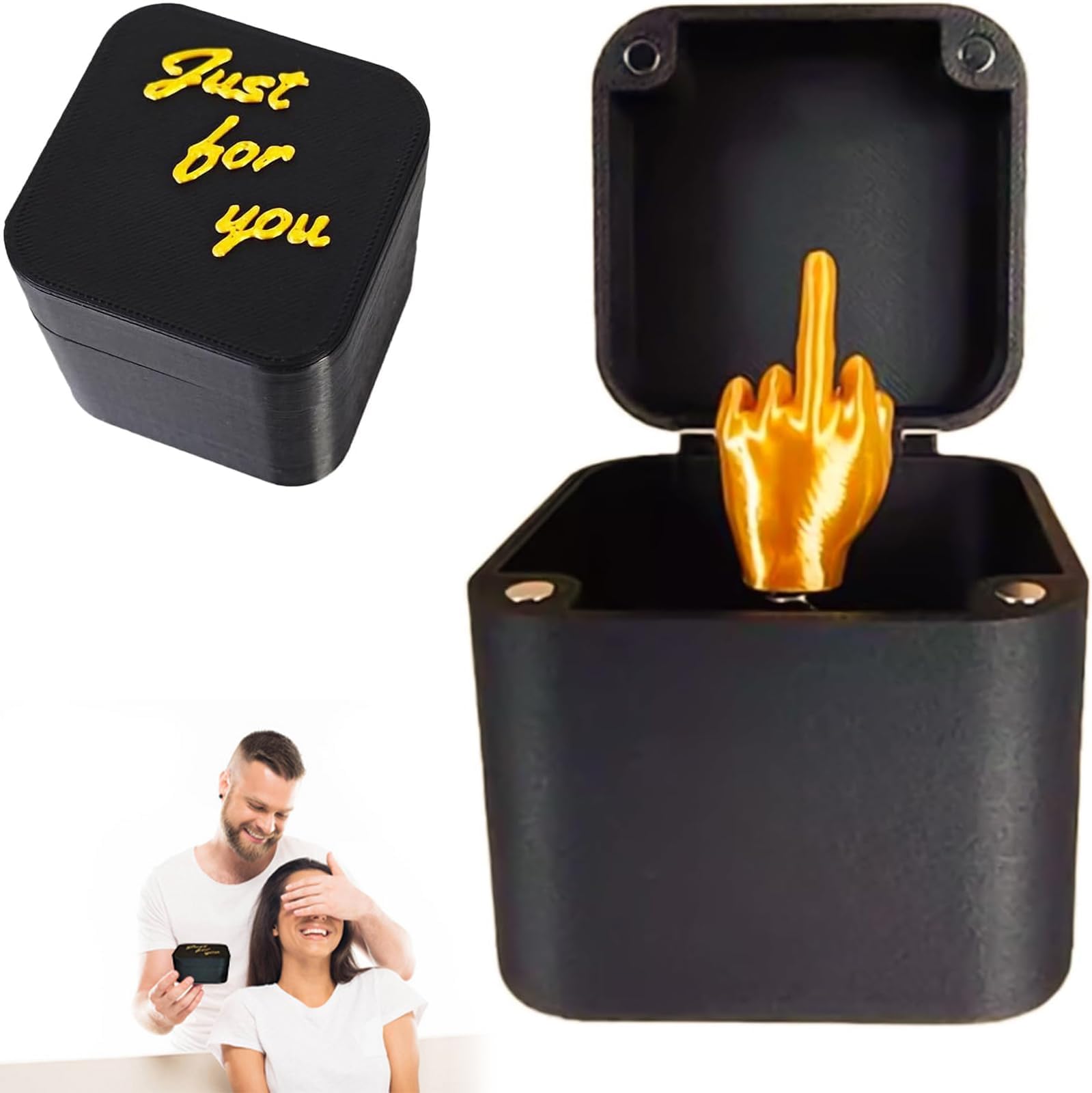 PZCC Hilarious Joke Box, Perfect Secret Santa Gifts for Women and Men, Funny New Year, Man Secret Santa Gifts