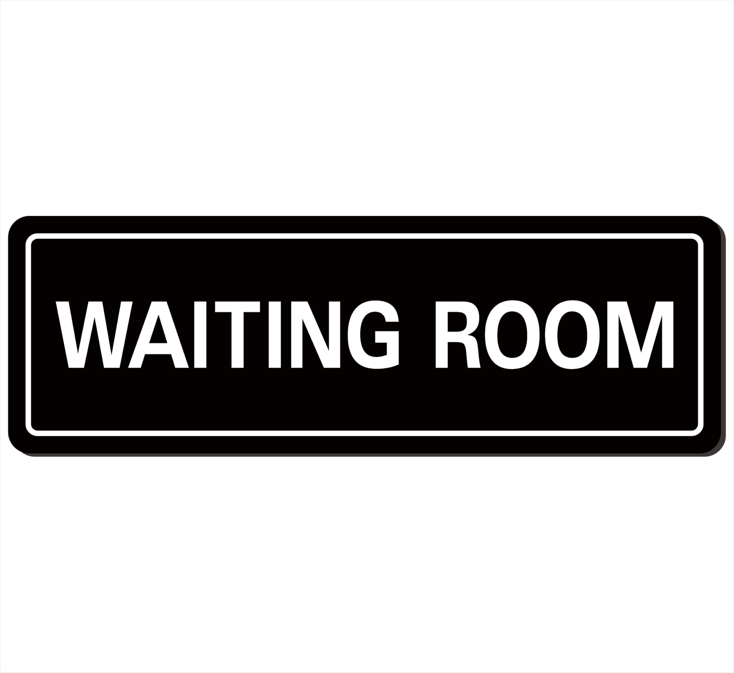 Waiting Room Sign - Premium Durable Acrylic Material, Super Strong Adhesive, Quick Installation, Suitable for Your Home and Business (9 × 3 Inches,