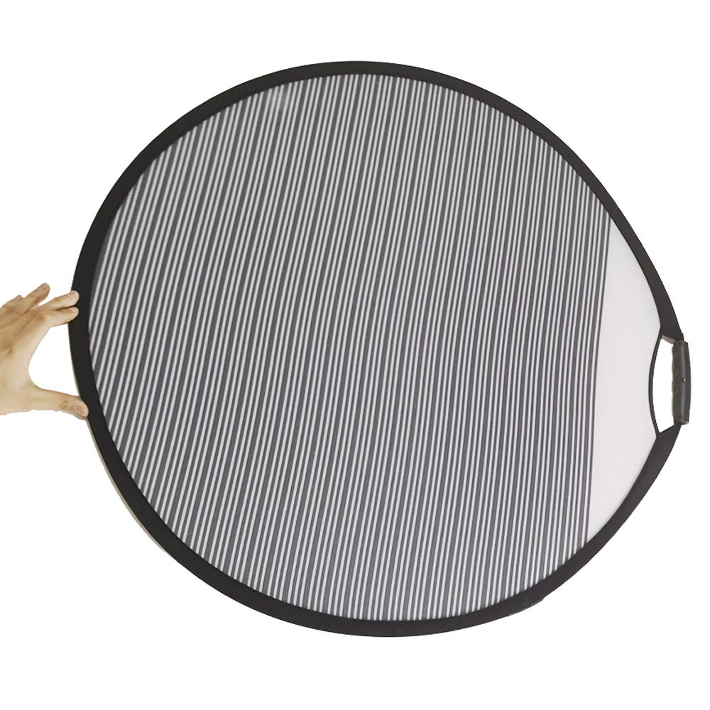 Wangyihan 80CM Striped Reflector Car Line Board Foldable Reflector Board Light Reflector Dent Repair (2)