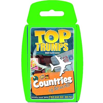 Top Trumps Card Game Countries of The World - Family Games for Kids and Adults - Learning Games - Kids Card Games for 2 Players and More - Kid War Games - Card Wars - for 6 Plus Kids