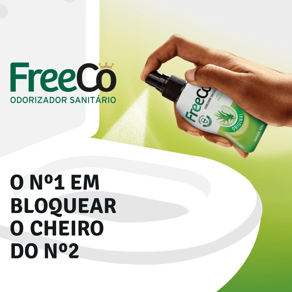 FreeCo Bloqueador Anti-Olor WC (Before-you-go) | Pack Profesional Super Ahorro (Caja 12x60ml) | Toilet Spray Aceites Esenciales Naturales, Ideal para Hostelería, Oficinas y Negocios | Aroma a Cítricos