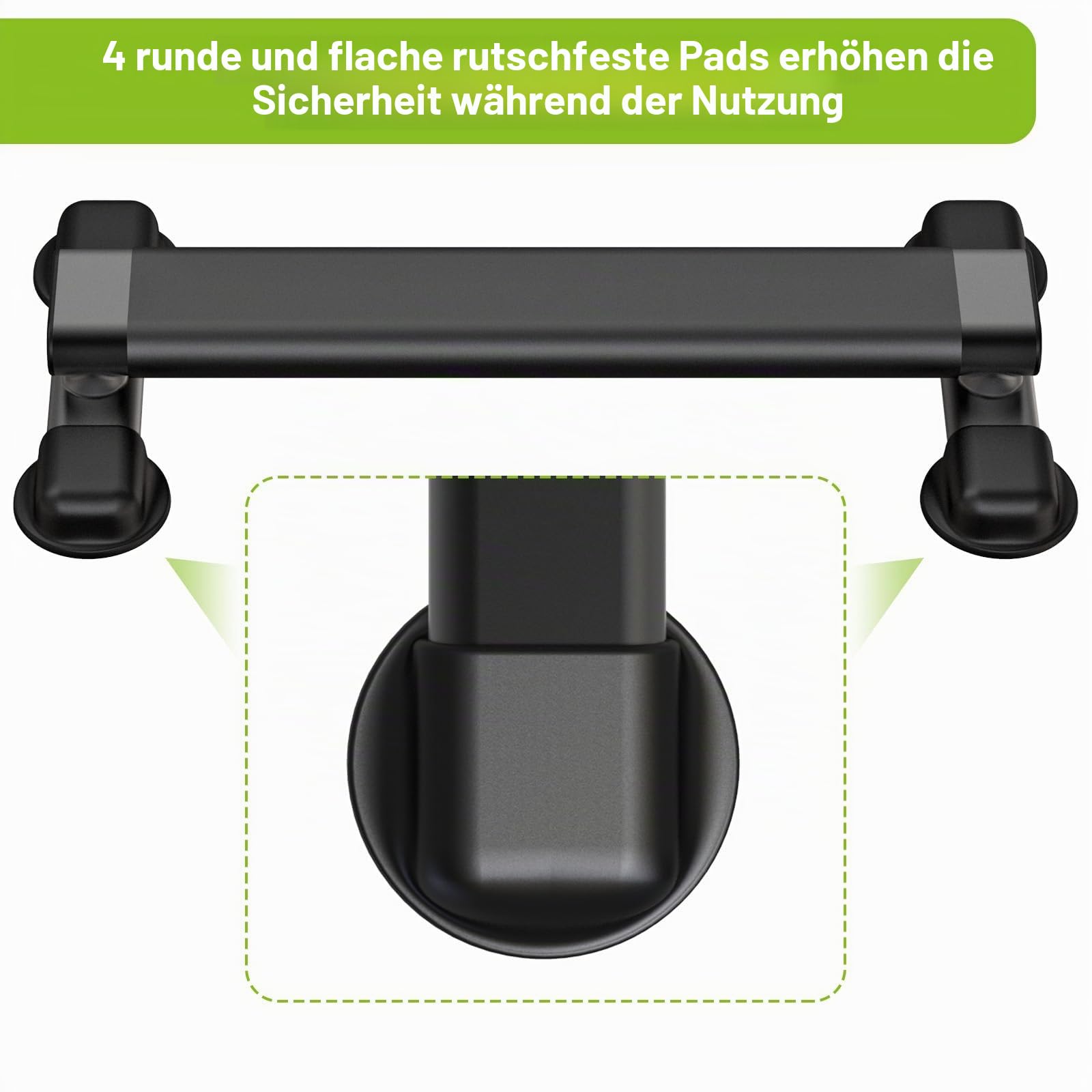 Kipika Vielseitige Wadenhebestange, robuste Stahl-Wadenhebemaschine für das Fitnessstudio zu Hause, rutschfestes Design, perfekt für Wadenheben, Kniebeugen, Fußdehnungen und Dip-Übungen, unterstützt
