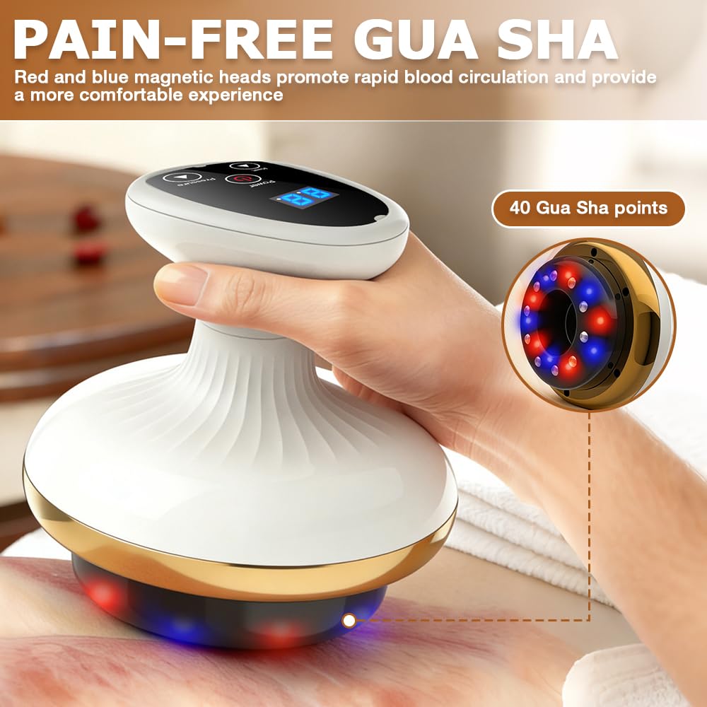 Vacuvia Masajeador Anticelulitico, HOVCEH 4 en 1 Masajeador Anticelulitico Reductor con Calor, 9 Modos Vacum Vacuvia Maquina Celulitis para Celulitis en Abdomen, Cintura y Brazos