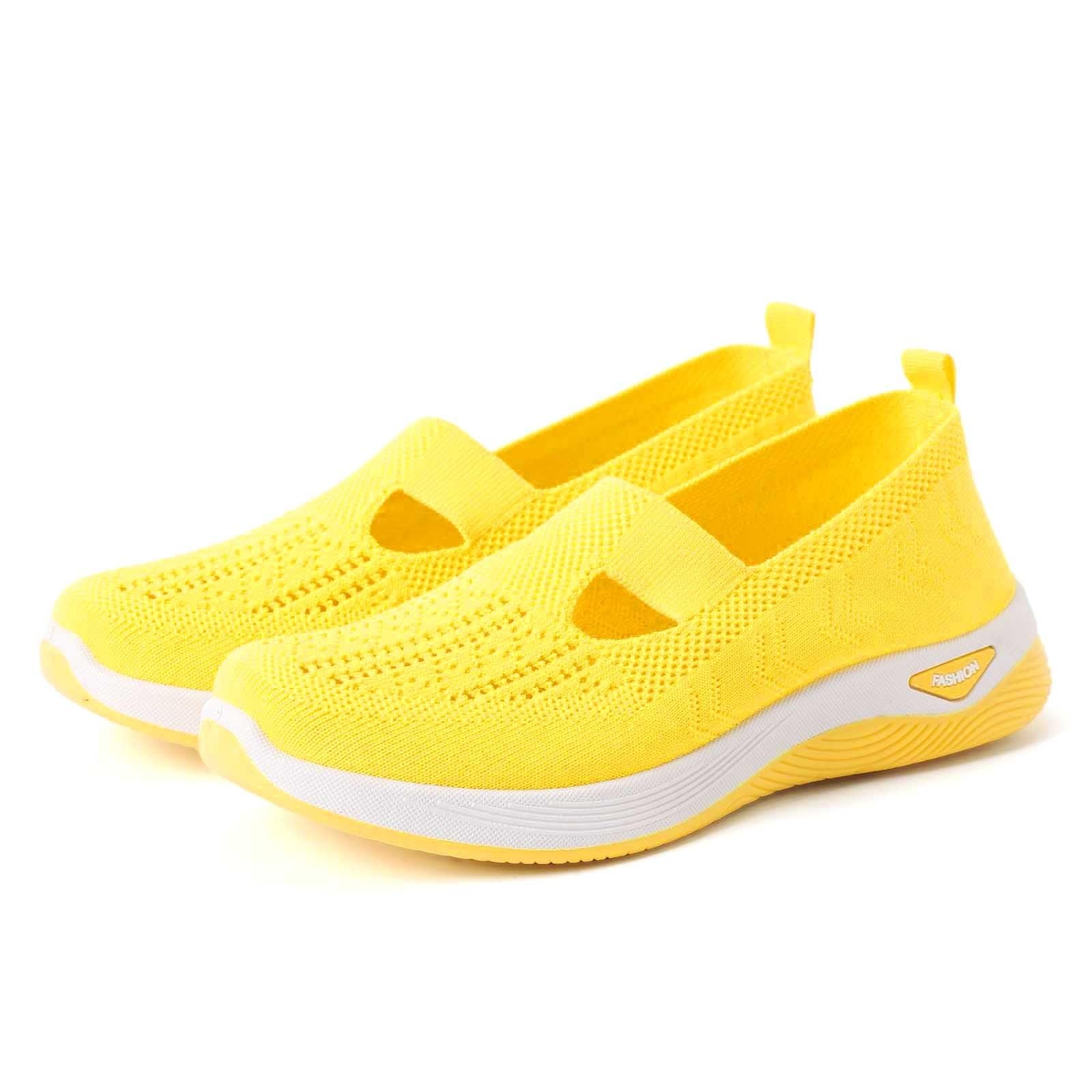 Scarpe Ortopediche Donna Senza Lacci Morbida Sneakers Scarpe da Ginnastica Traspirante Antiscivolo Leggere Scarpe da Corsa Estive Comode