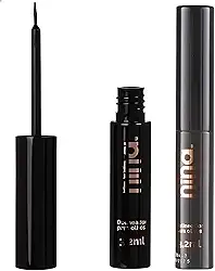 Delineador Líquido para Olhos, Carbon Black, Resistente à Água, Sem Borrar, Longa Duração, Peel Off - Nina Makeup