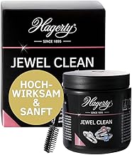 Hagerty Jewel Clean Schmucktauchbad für Edelsteine Gold Platin 170 ml I Effektiver Schmuckreiniger Diamanten Saphire Rubine I Schmuck-Reinigungsbad für erneuerten Glanz I mit Korb und Bürste