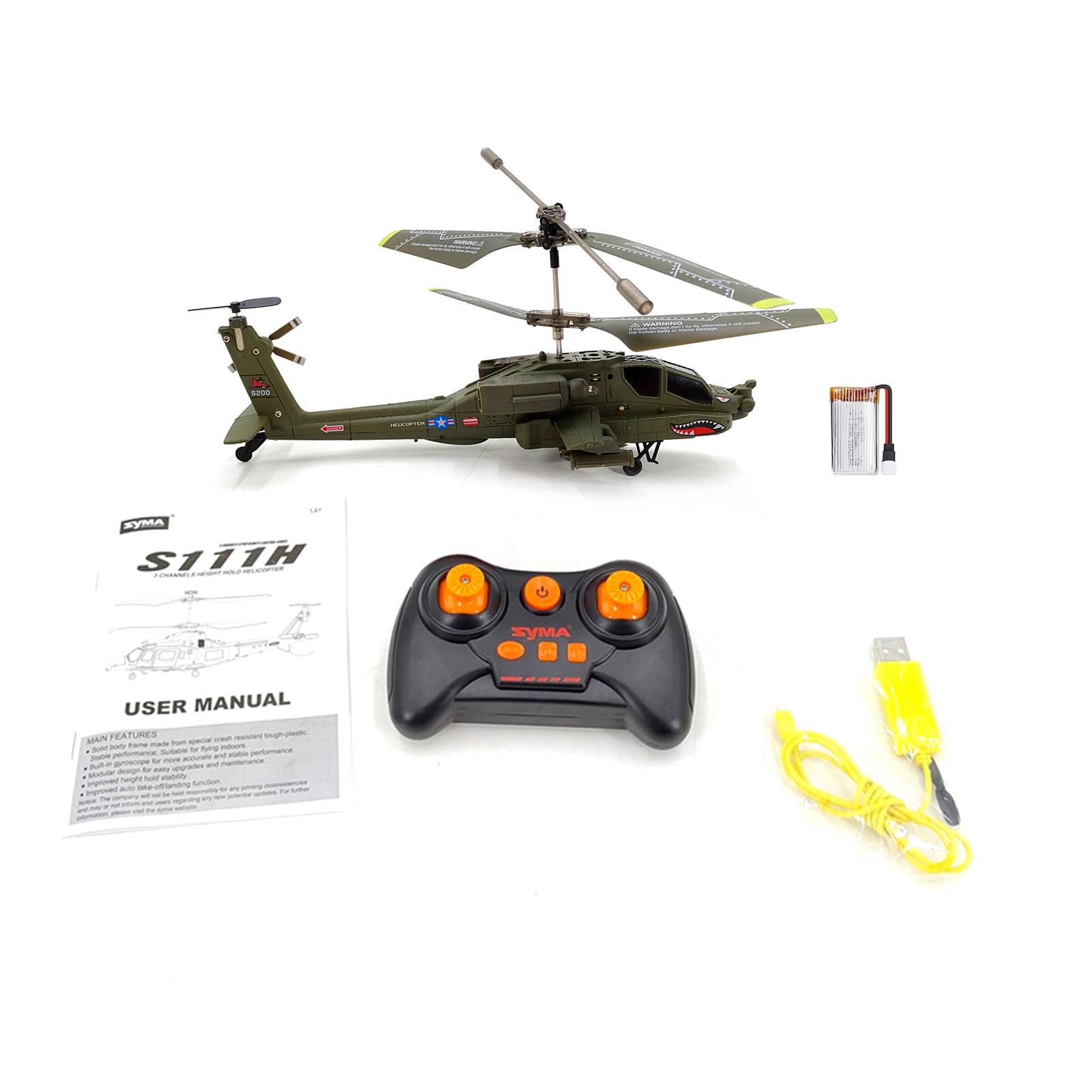 Goolsky S109H Elicottero telecomandato con Doppia elica 2.4GHz Drone telecomandato Altitudine Hold-Giocattolo Regalo per Ragazzi Ragazze Adulti