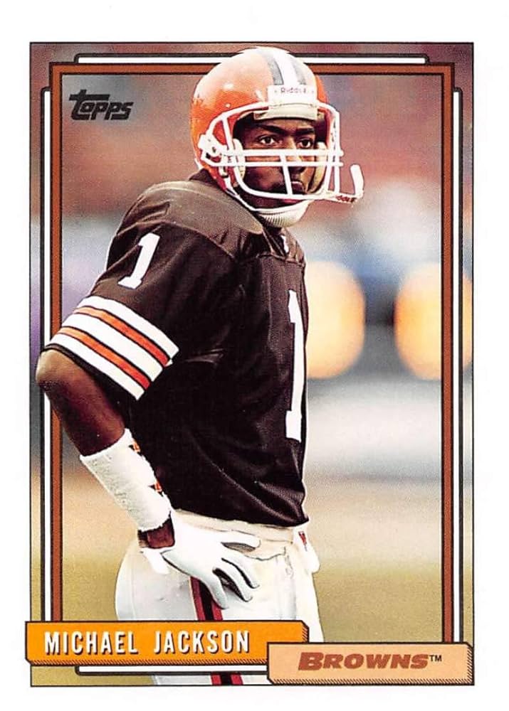 Amazon.com: 1992 Topps Series 1 Football #77 Michael Jackson