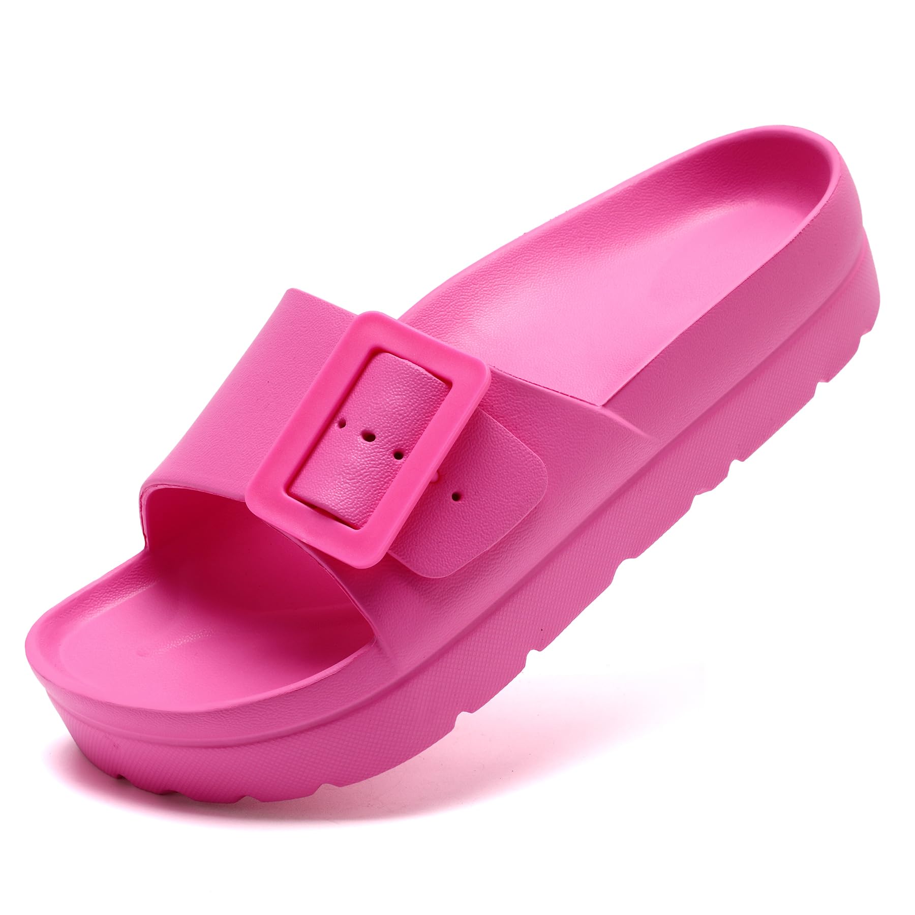 Waysoland Sandalen Damen Sommer,Orthopädische Damen Bequeme Folien Dicke Sohlen Plattform Sandalen mit einstellbarer Schnalle und Ultra Kissen