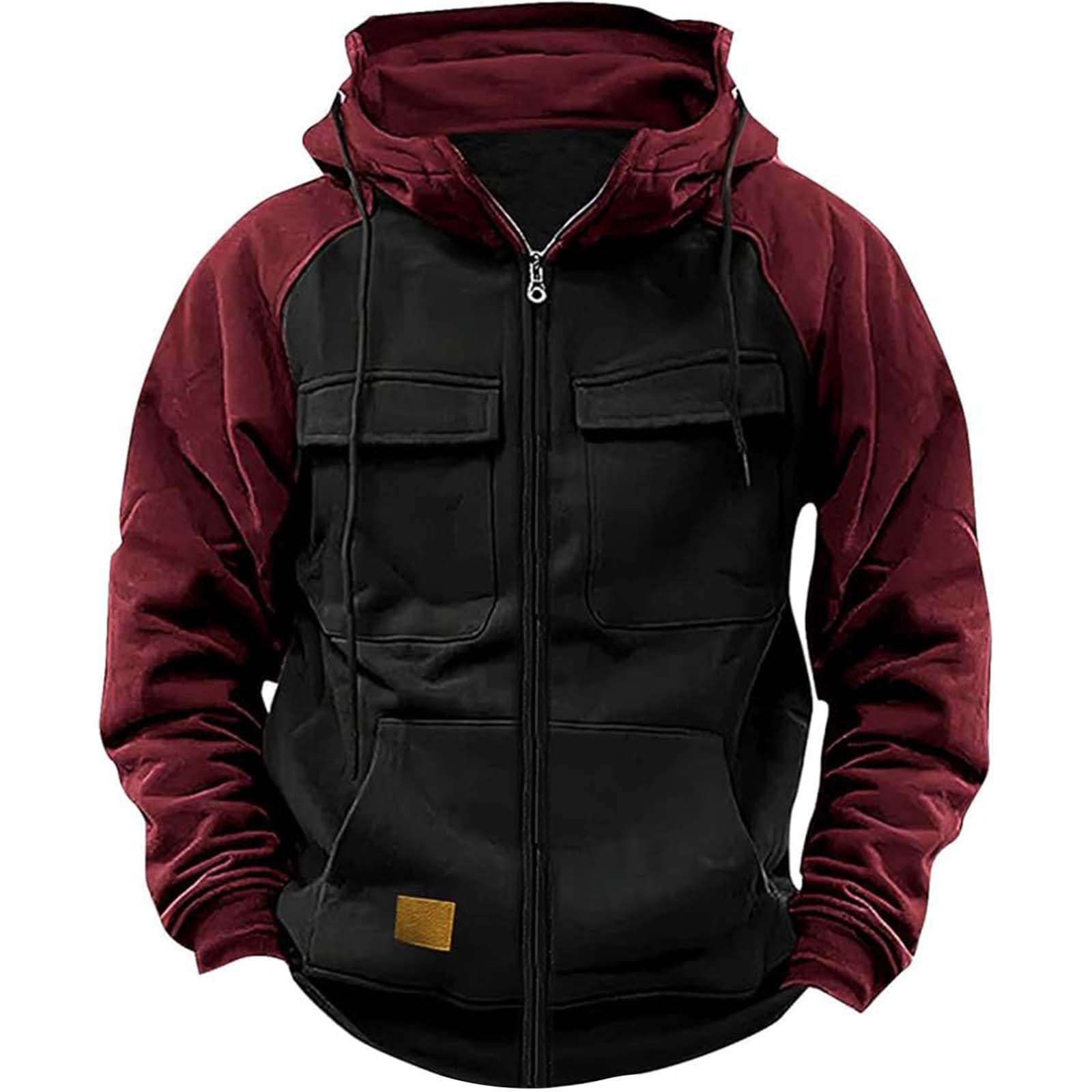 Générique Męska bluza z kapturem ciepła bawełna lekka miękka gładka klasyczna podstawowa sezon prosty krój ze sznurkiem bluza Streetwear Elegancka A7
