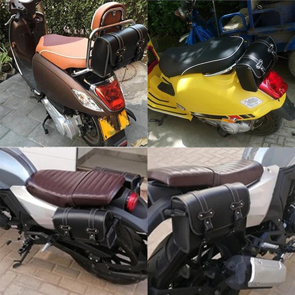 Equipaje Motocicleta Alforja Motocicleta para Y&amaha con Cierre Contraseña Bolsas Laterales Gran Capacidad