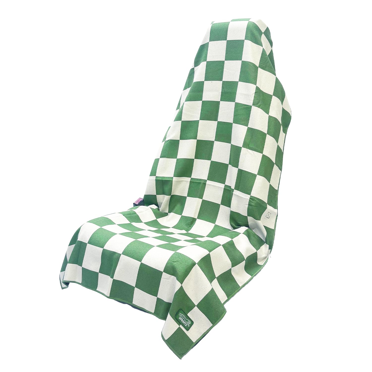 Sprints Athletic Running Towel, Full-Sized, Car Seat Cover - Performance Microfiber (Chess Not Checkers) — image 1
