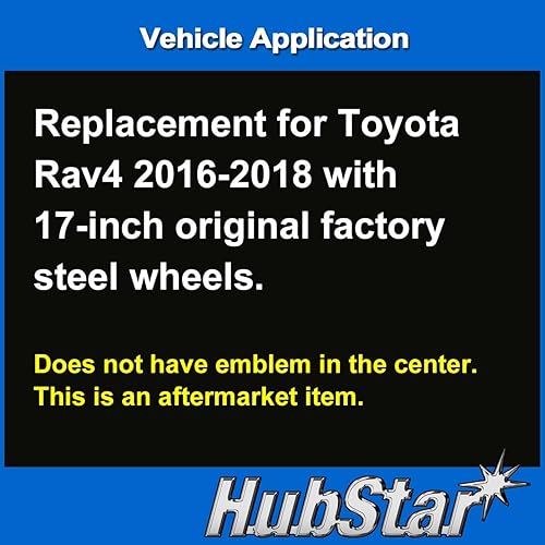 Miniatura 6 de Tapacubos de repuesto para Toyota Rav4 2016, 2017, 2018, 17 pulgadas, alta calidad, plateado y negro, 1 pieza 61179