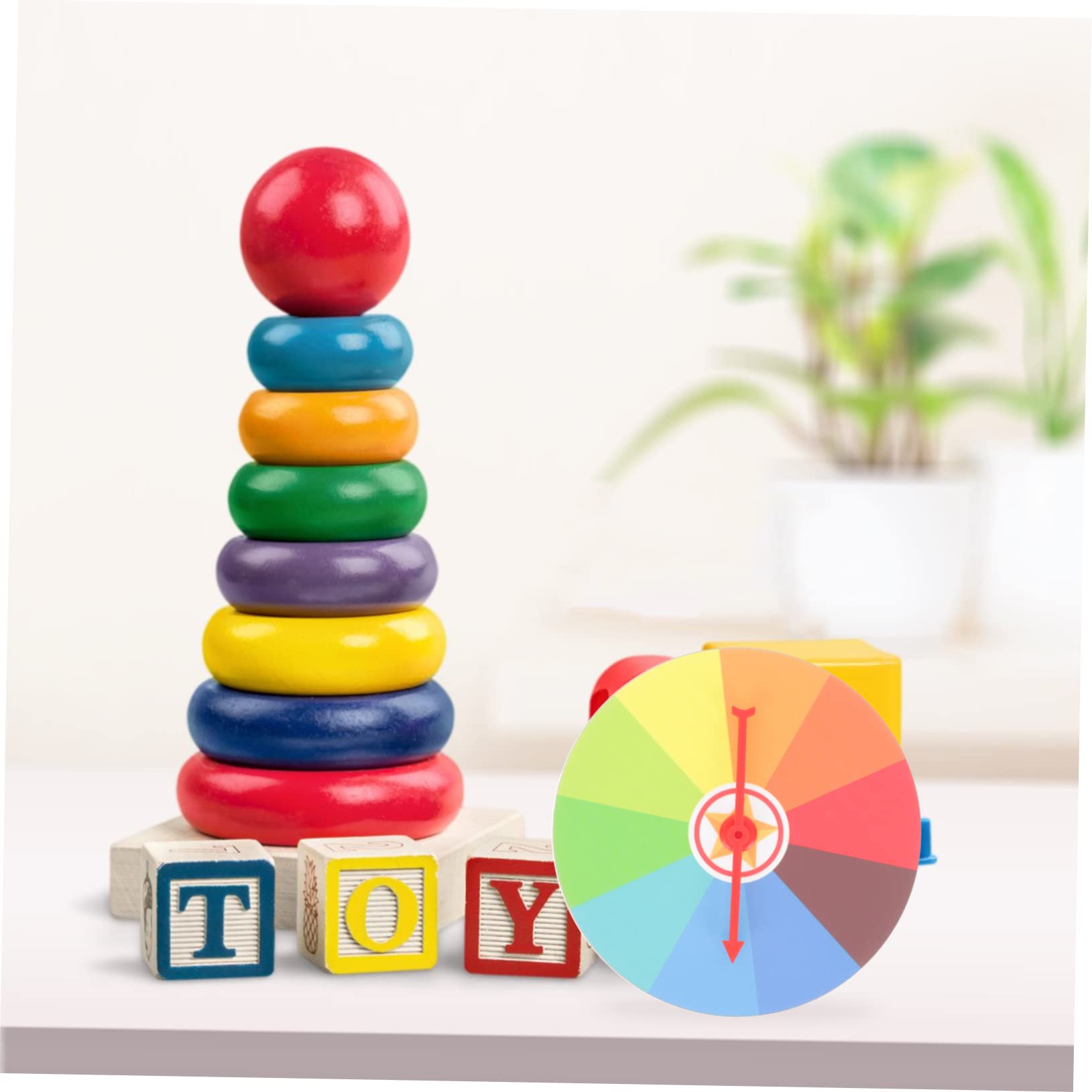 Toddmomy Wall Hanging Wheel for Fun Classroom Prize Game for Parties Creative Design Easy to Use for Activities and Events