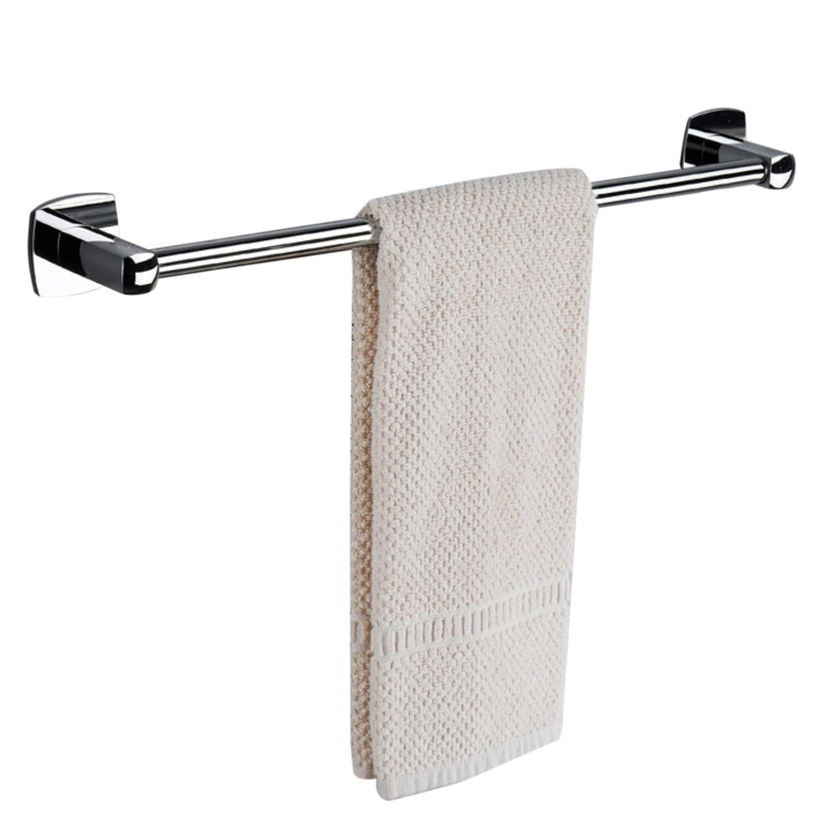 GLETSF Towel Rack No Drilling Towel Rail Wall Mount Towel Holder Self Adhesive Anti-Rust All Copper For Bathroom And Toilet,Silver,50Cm Bathroom-Silver-50cm