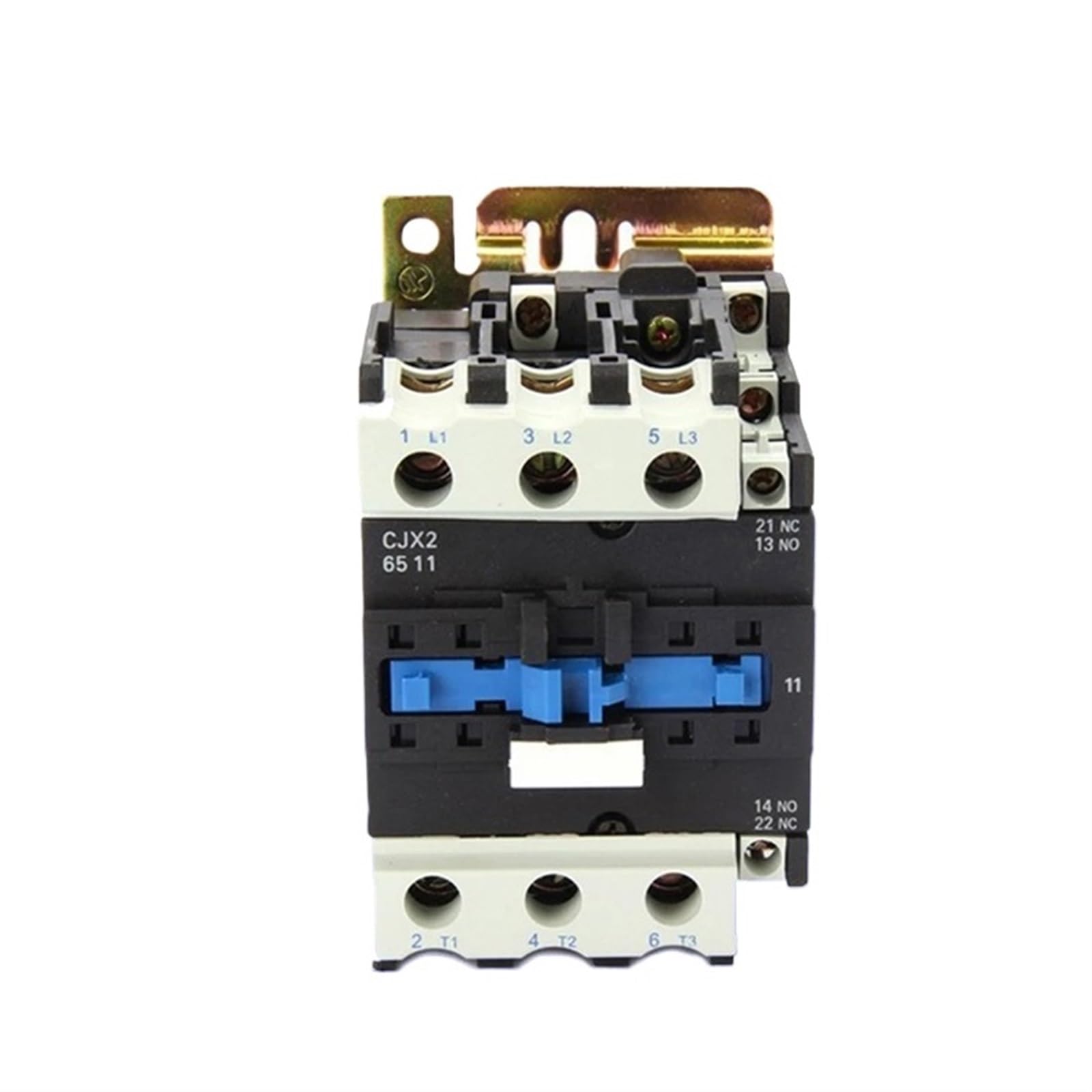 YFHGULBTK CJX2-6511 AC Contactor LC1 65A 50HZ/60HZ Industrial Magnetic 1NO 1NC 3 Phase Din Rail(CJX2-6511 AC220V)