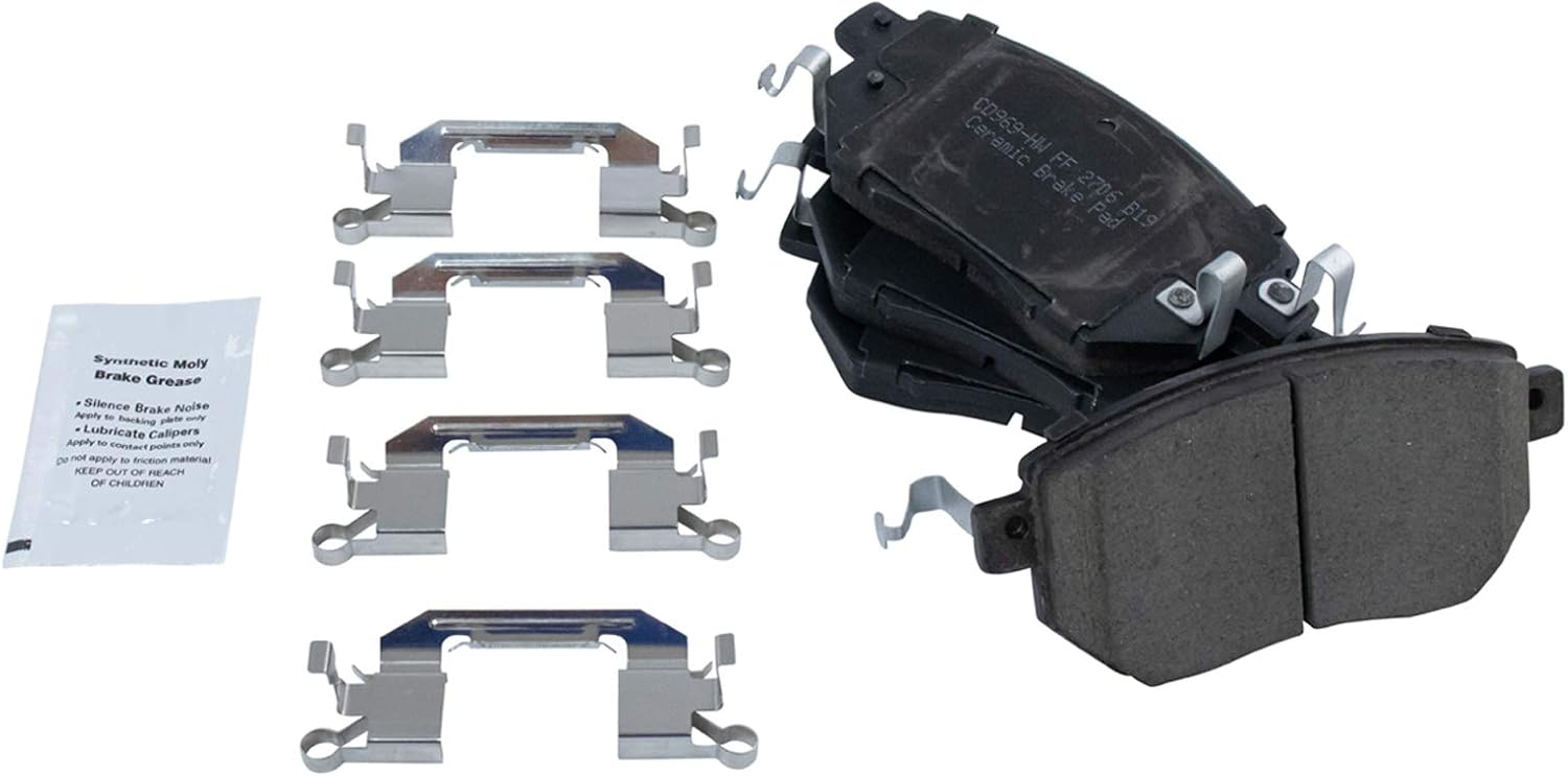 TRQ Front and Rear Brake Pad & Rotor Kit Brake Chemical Kit Brake Pads Brake Rotor Ceramic Compatible with 2003-2005 INFINITI FX35 FX45 2005-2007 Nissan Murano