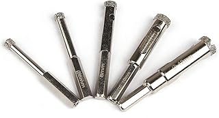 Z-Lion Diamond Core Drill Bit Set-5 pcs Hole Saw Drill Bits for Glass Ceramic Tile Marble (1/5