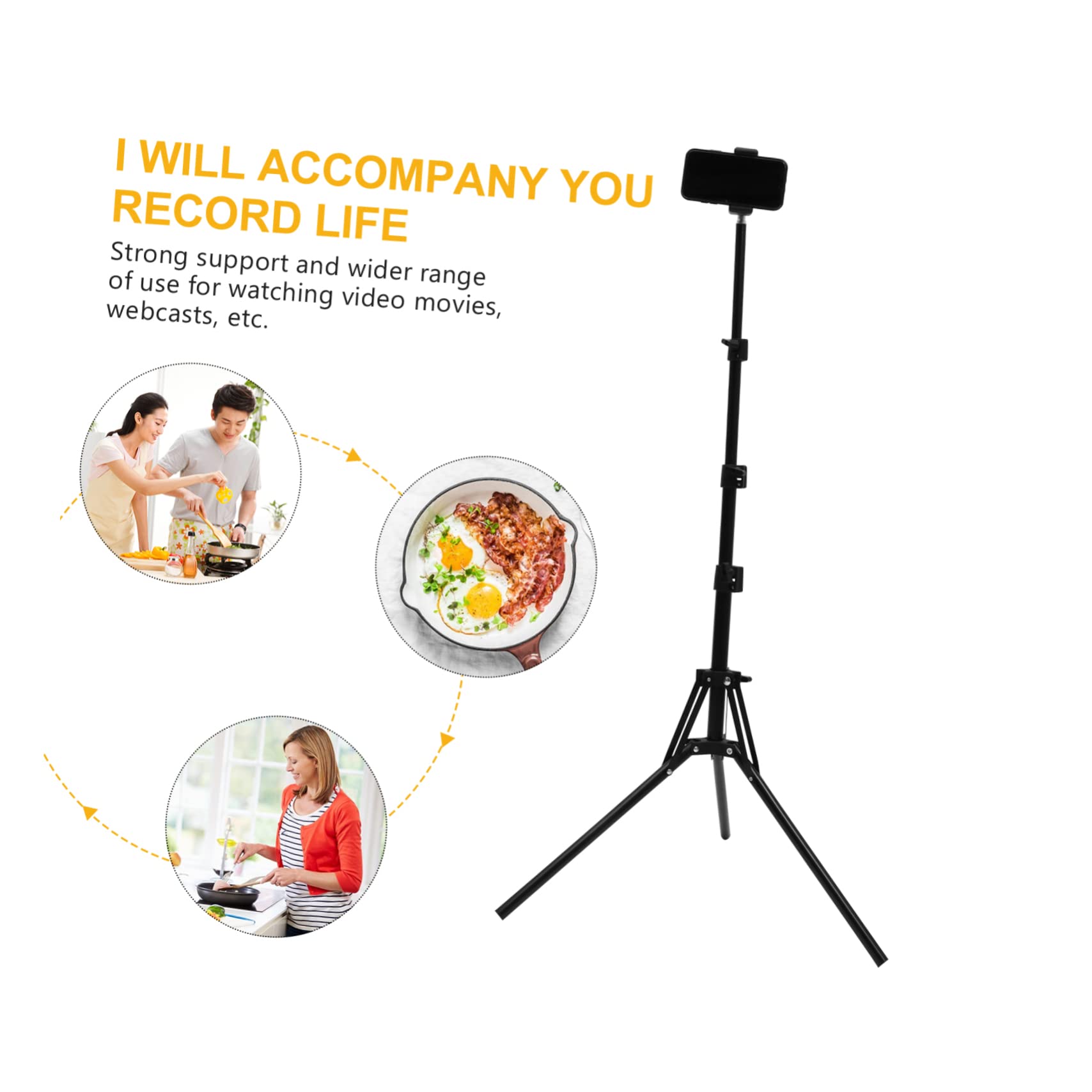 1set Treppiede Per Smartphone Per Live Streaming e Videochiamate Compatibile Telefonini Design Portatile e Facile Usare