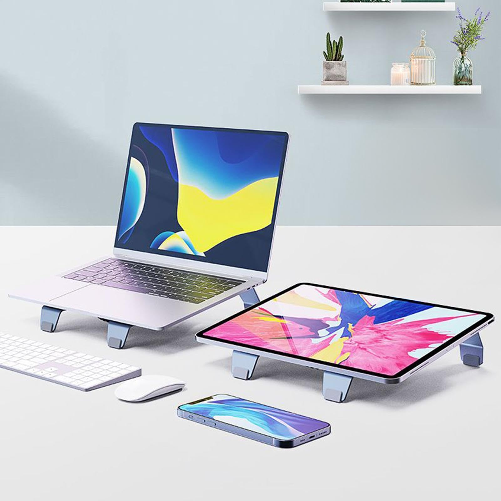 Generico Laptop Cooling Stand – Aluminum Alloy 24.2x24.8x6.5cm