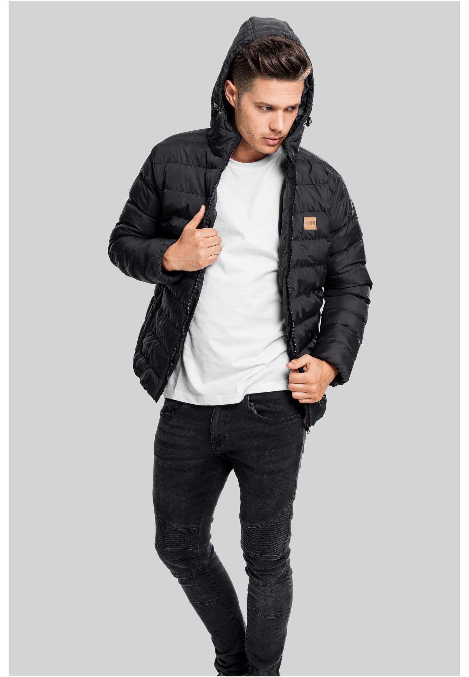 Urban Classics Chaqueta básica Bubble Hombre Chaqueta entre-tiempo Negro