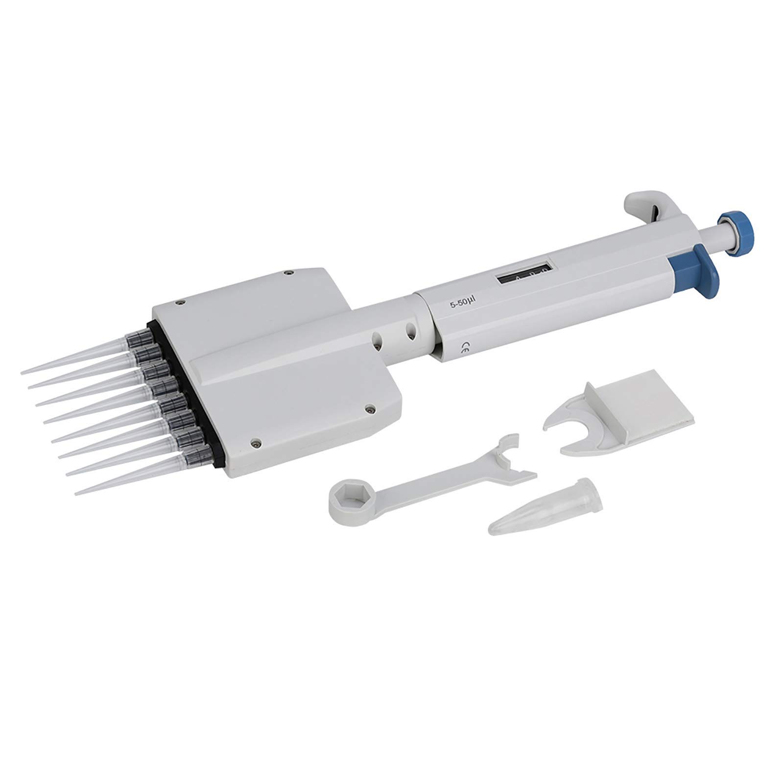 Pipeta Multicanal de 8 Canales, Pipeta Ajustable Micro 5-50μl