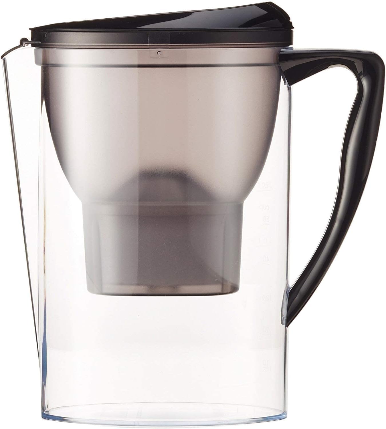 2.3L (4 Pints) Water Filter Jug with 1x30 Days Cartridge, BPA Free, Black