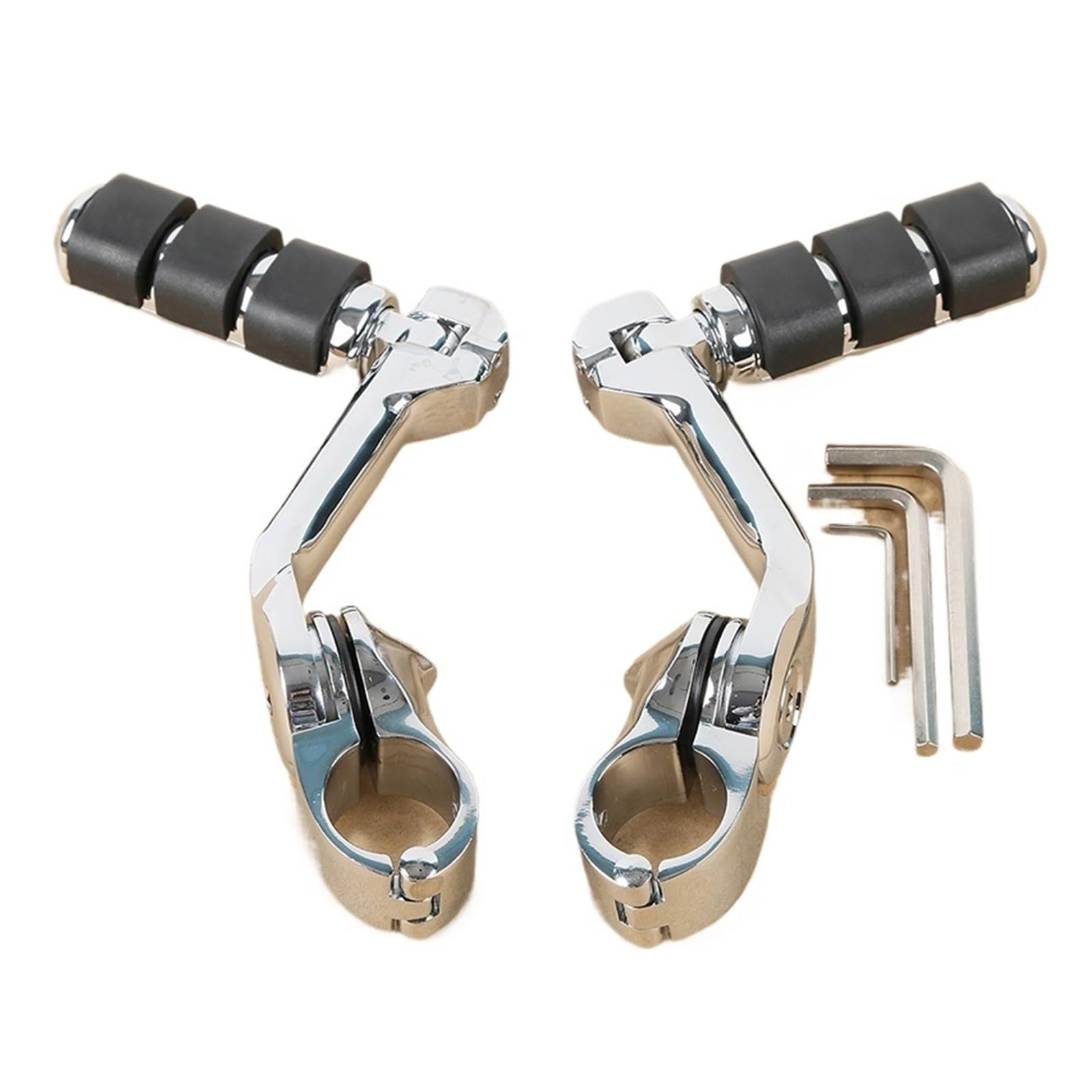 Chrome Motorcycle Highway Foot Pegs for Harley Touring