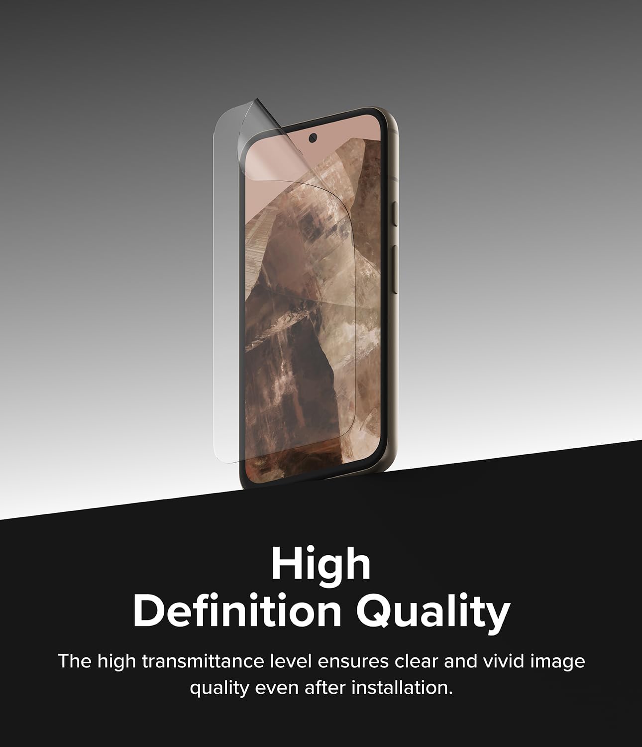 Ringke Fusion Case Compatible with Google Pixel 8a [Matte Clear] + Dual Easy Film Compatible with Google Pixel 8a