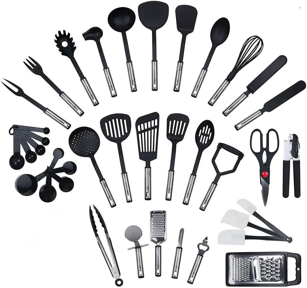 Shovel Spoon Set Kitchenware Set Tube Handle Stainless Steel Home Kitchen Shovel Spoon Small Utensils