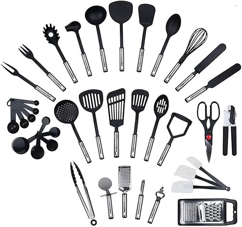 CZDYUF - Juego de cucharas de pala de acero inoxidable con mango de tubo cuchara de pala de cocina para el hogar utensilios pequeños