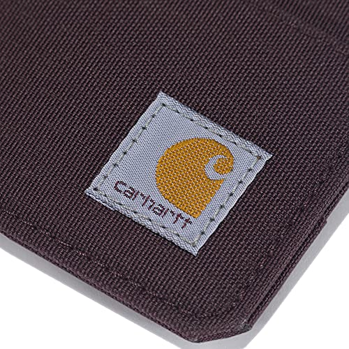 Carhartt Lässige Damen-Geldbörse aus Nylon, Ente mit Reißverschluss, Nylon-Ente mit Reißverschluss (Deep Wine), Einheitsgröße