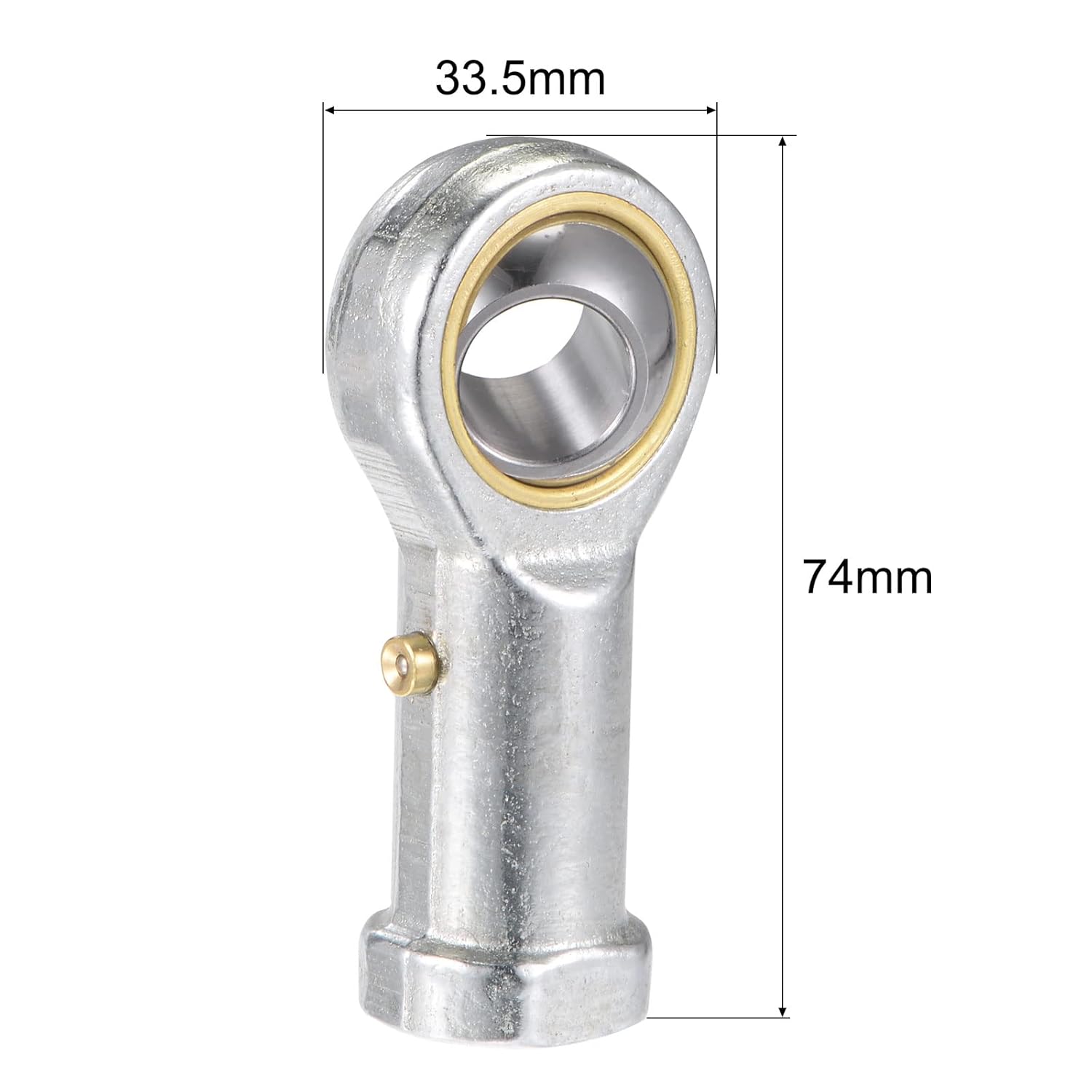 uxcell 2pcs PHS14 Spherical Rod End Bearing 14mm Bore Self-Lubricated Joint Bearing M14x2.0 Left Hand Female Thread Connector