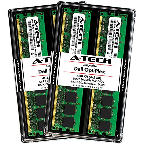 4 GBLbg(4 x 1 GB) for Dell OptiplexV[Y755 760 960 gx280 gx620 gx960BECC DIMM ddr2 800 MHz RAM
