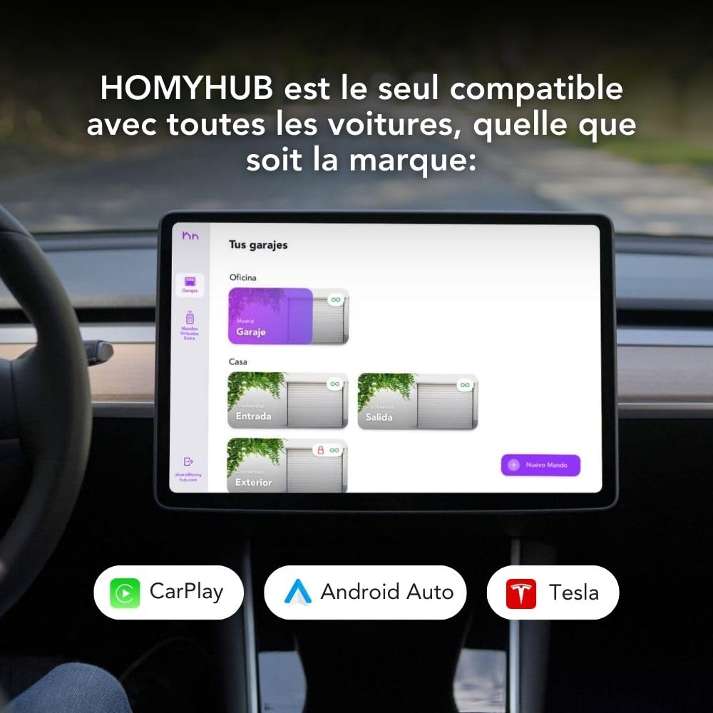 Kit de démarrage | Télécommande de Garage WiFi – Bien Plus Que d'ouvrir Une Porte de Garage avec Votre Mobile et Votre Voix – Contrôle Max 2 Portes par Starter Kit