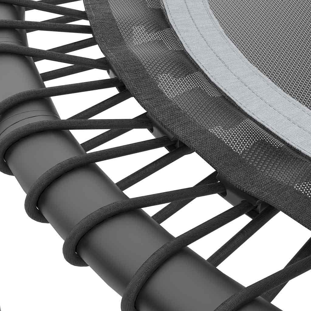 Acon FIT 44in Fitness Trampoline Round with Handlebar, Black