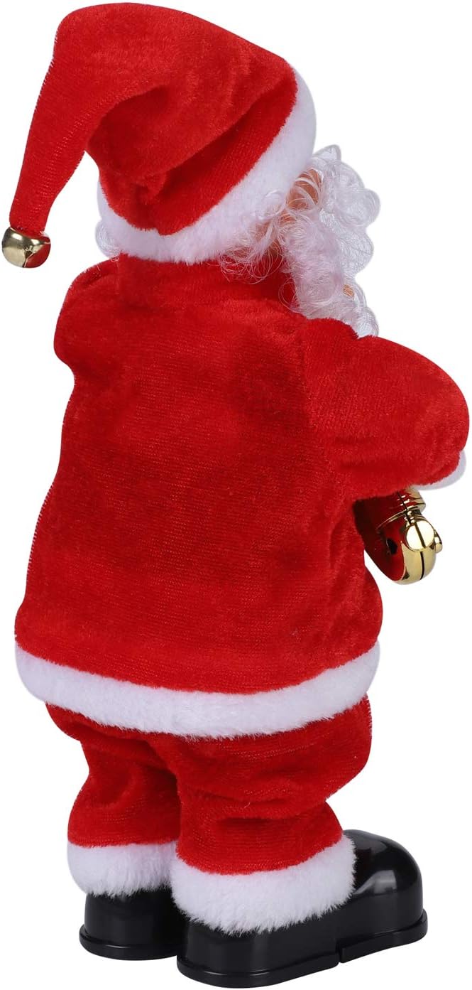 LONTG Father Christmas Figure Singing and Dancing Santa Claus Electric Musical Santa Claus Gift Rotating Handstand Desktop Ornaments Christmas Ornaments Fireplace Decoration - Image 5