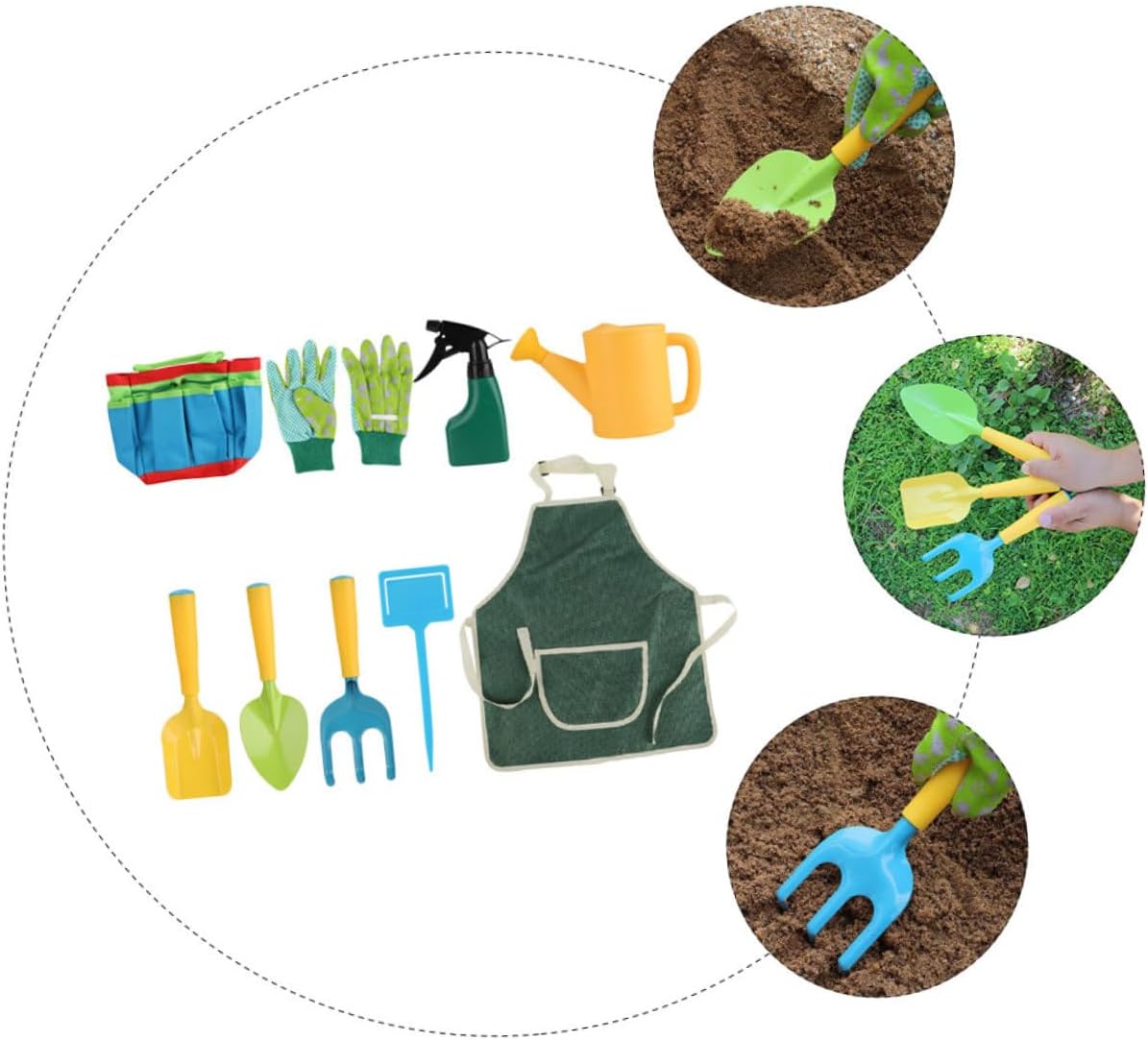 BESPORTBLE 1set Boys and Girls Garden Tools Gardening Kit Rake and Shovel for Flower Planting Outdoor Fun for Boys and Girls Lightweight and Easy to Use