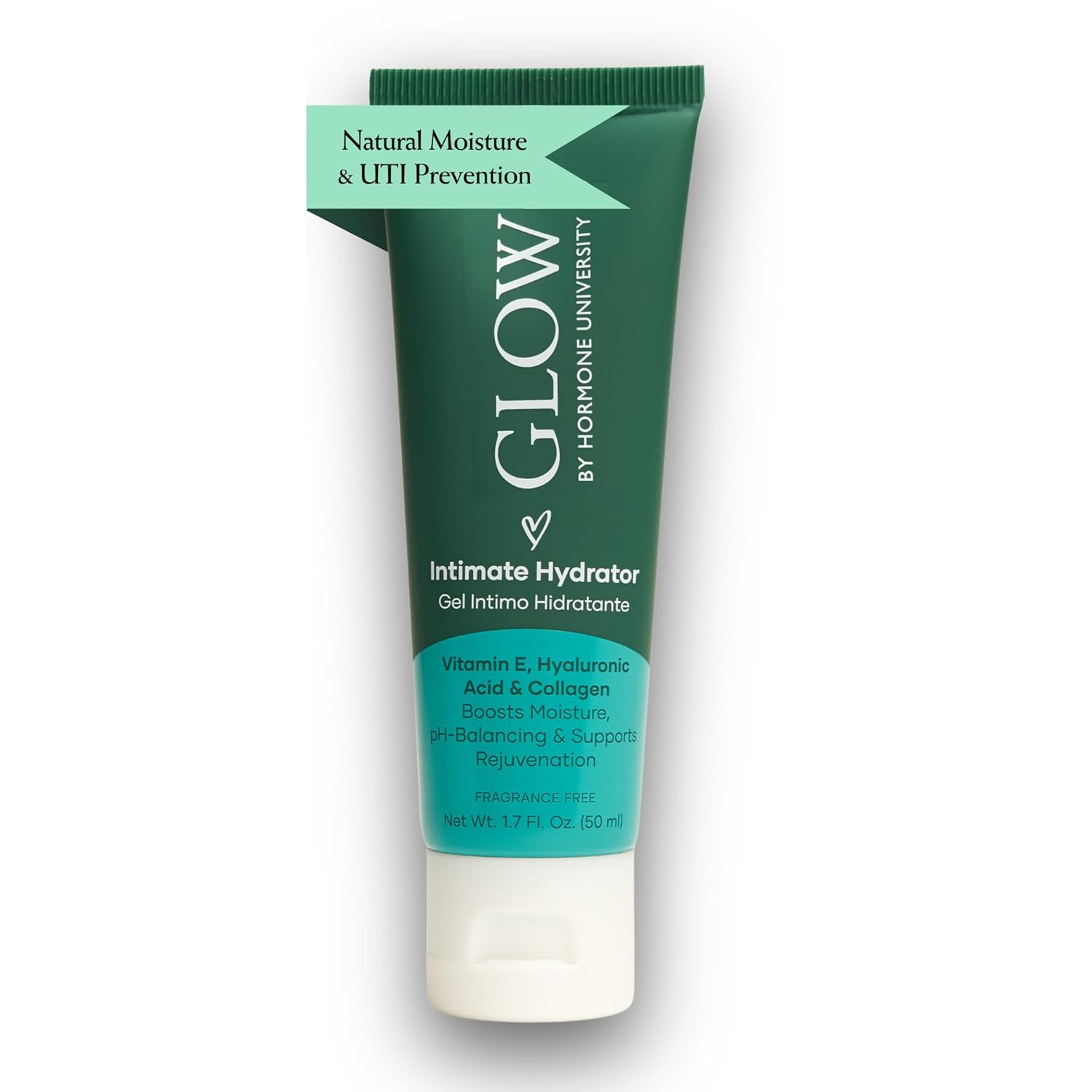 Glow Botanica Vaginal Moisturizer, UTI Protector, Hormone-Free Intimate Hydrator, Vulva Gel with Collagen, Aloe Vera & Hyaluronic Acid, Helps Relieve Dryness, Itching & Burning - OBGYN Co-Developed