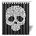 InterestPrint Sugar Skull Waterproof Polyester Fabric 60"(w) x 72"(h) Shower Curtain and Hooks¡­