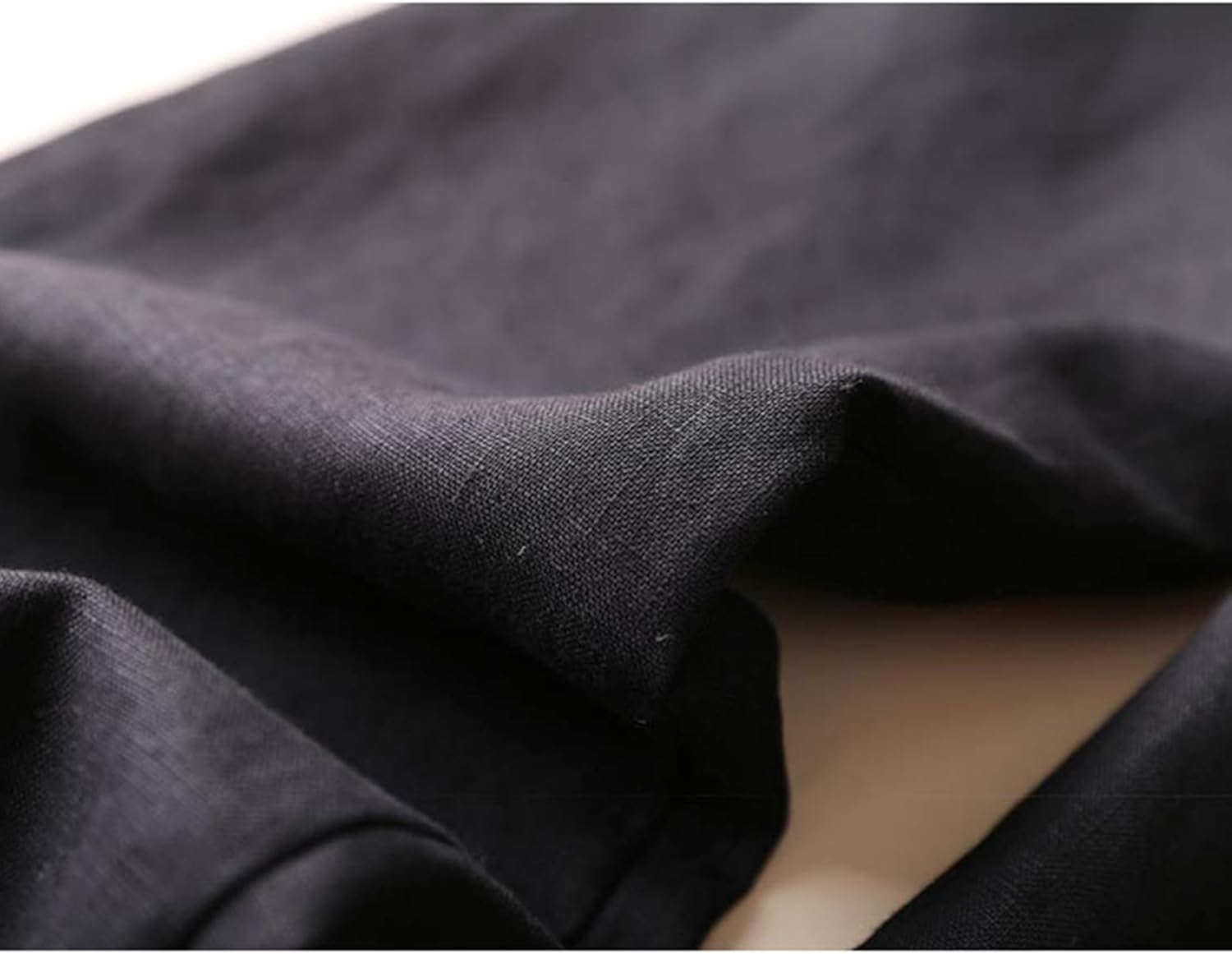 Tanming Linen Pants for Women Summer Casual High Waisted Drawstring White Beach Pant - Image 4