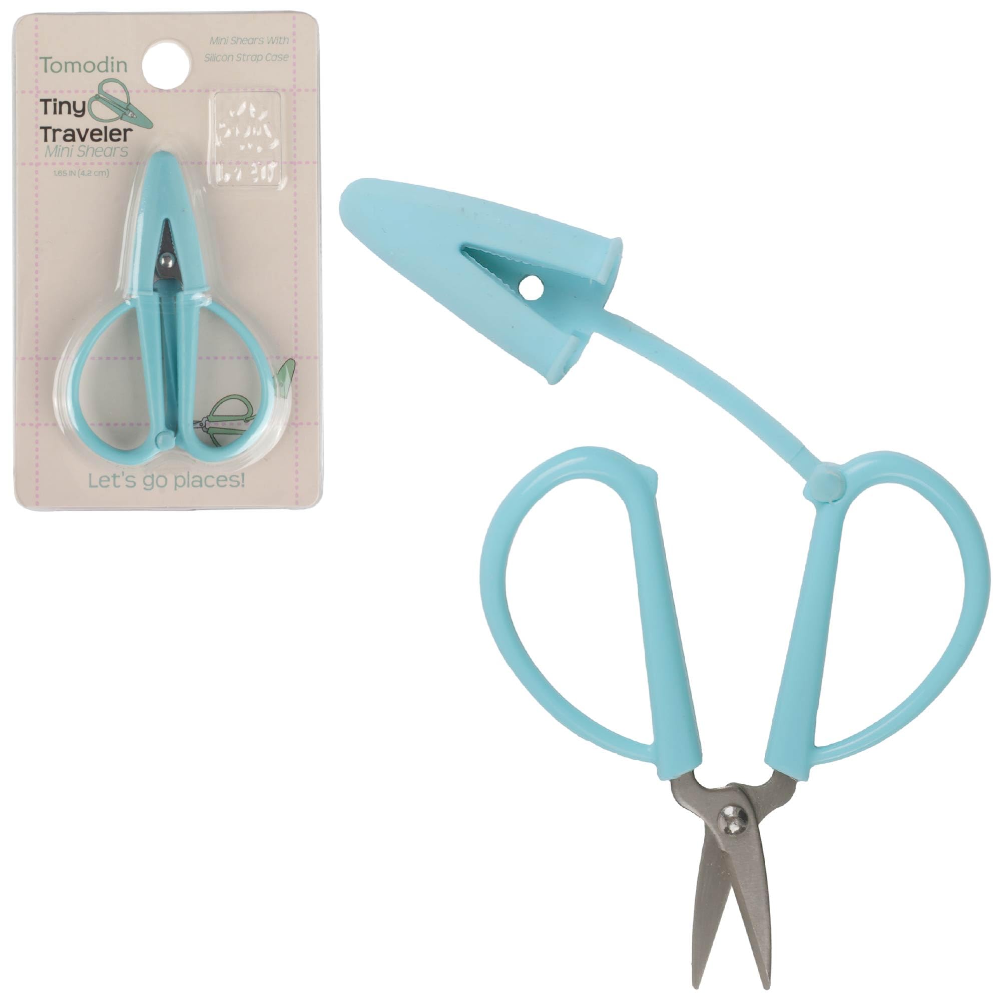 JubileeYarn Tiny Traveler Units - Portable TSA Compliant Mini Airplane Snips - Aqua Haze - 1 Unit
