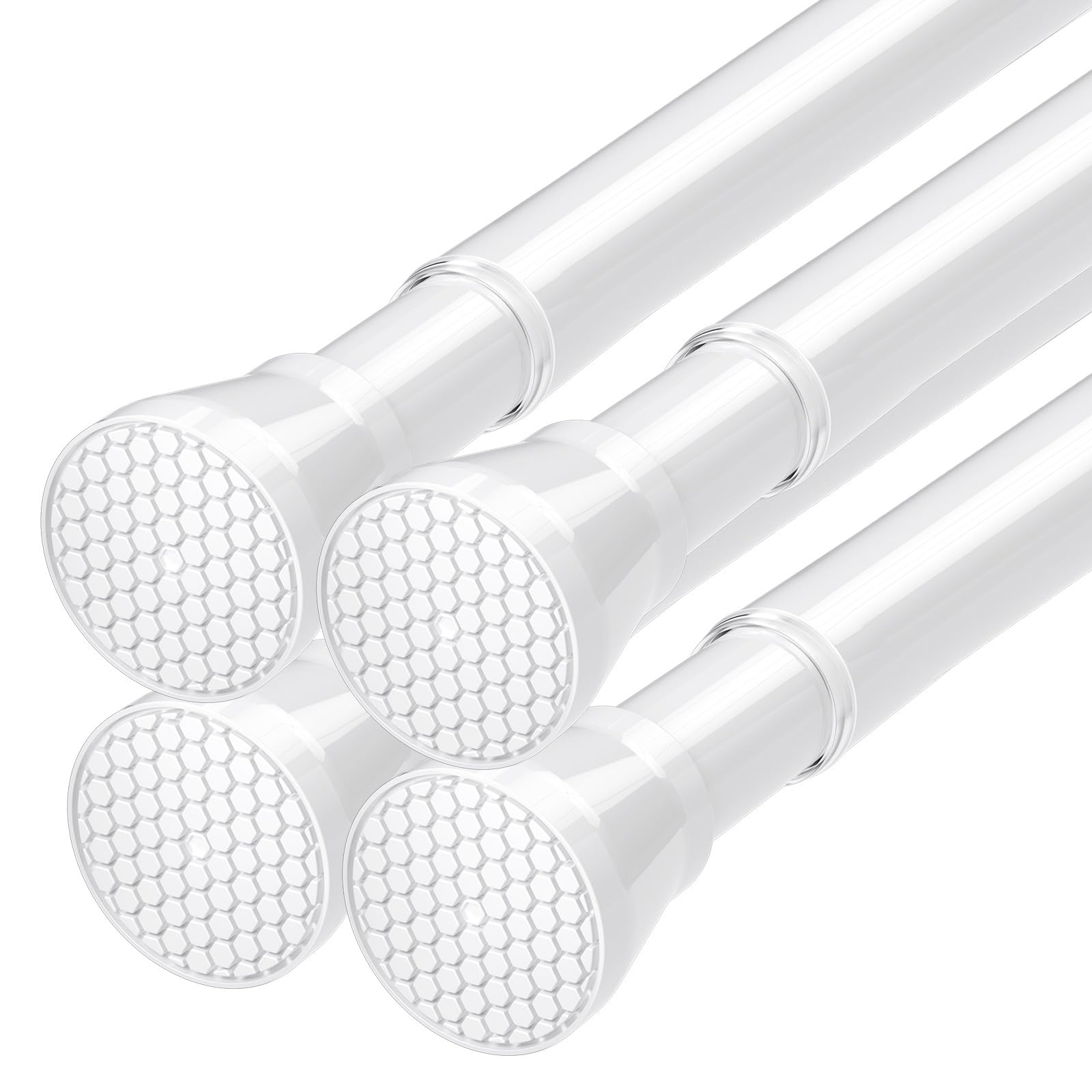 Tension Rod for Windows 28 to 48 Inch 4Pack Spring Curtain Rods