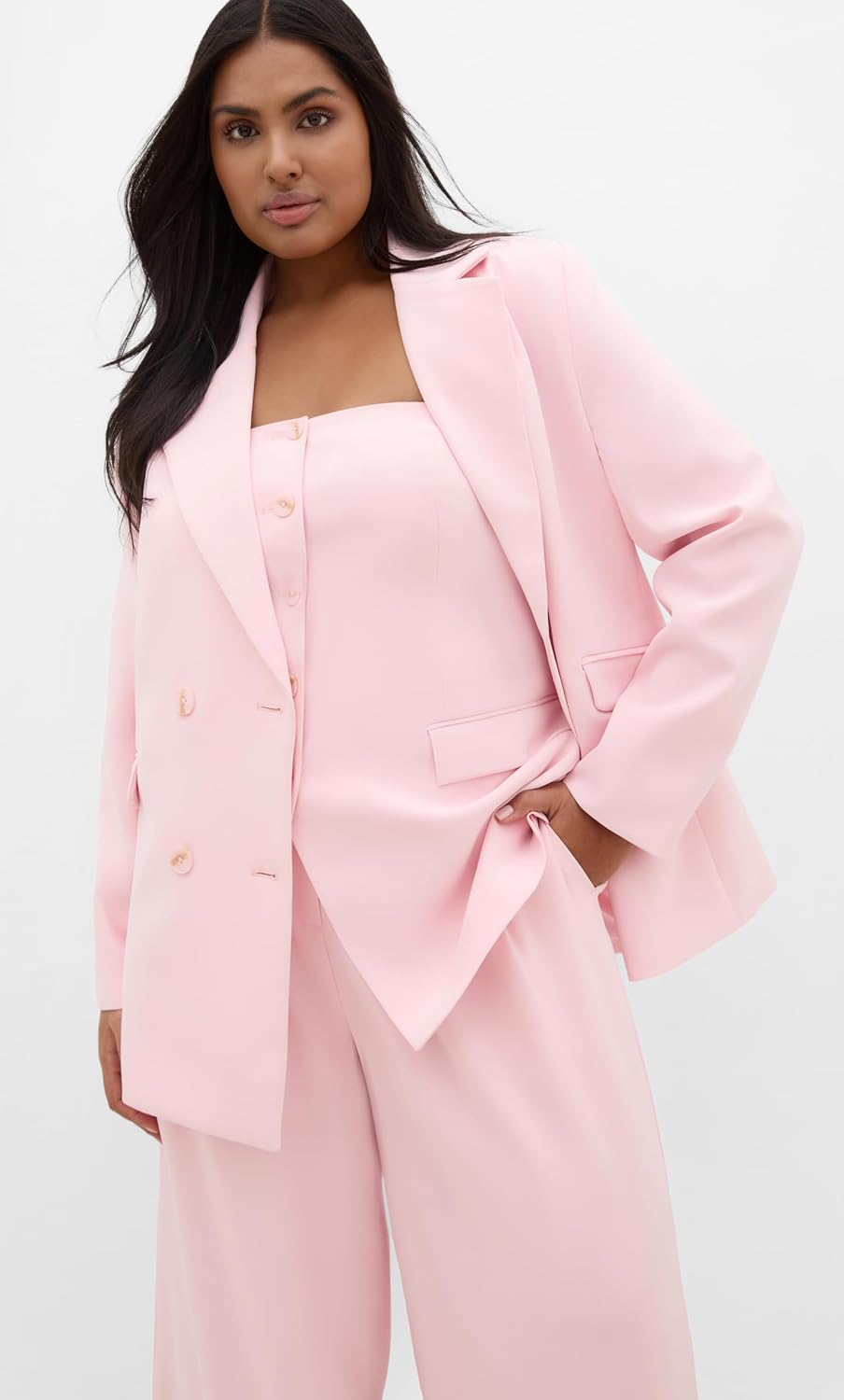 City Chic Plus Size Blazer - Holly Double Breasted